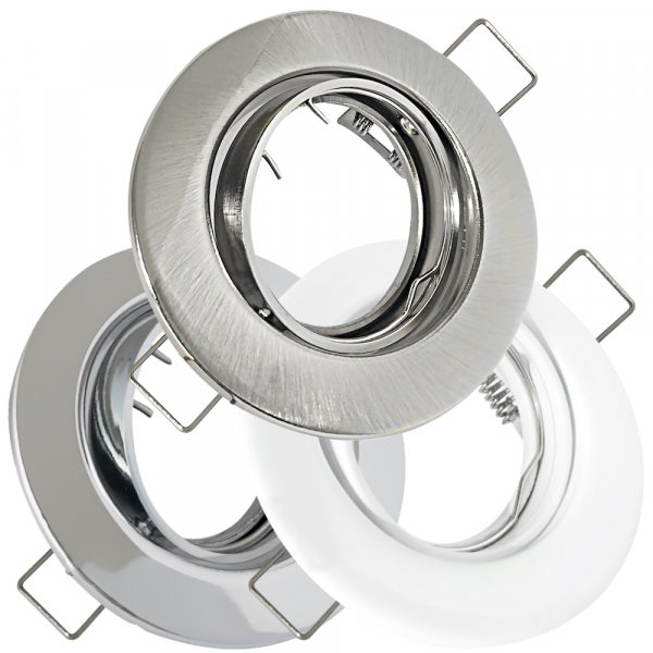 Einbauleuchte Alina – GU10/MR16, Ø90 mm, 45° schwenkbar