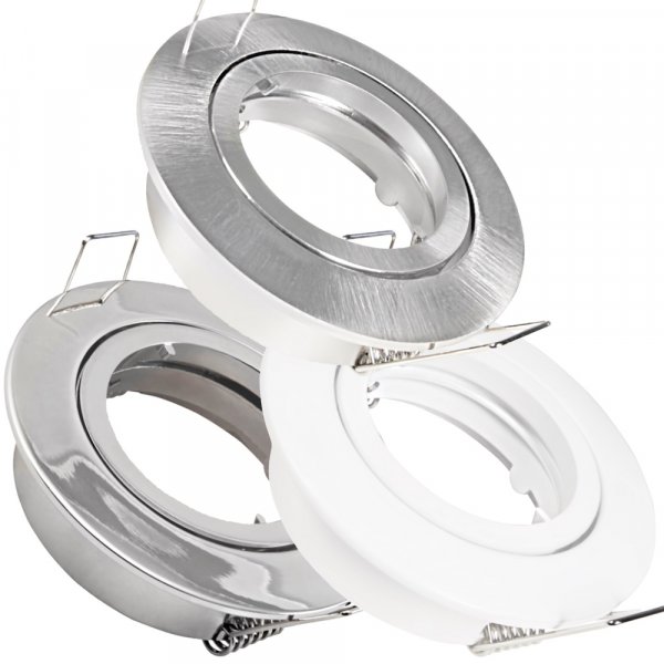 Einbauleuchte Lana – GU10/MR16, Ø82 mm, 25° schwenkbar