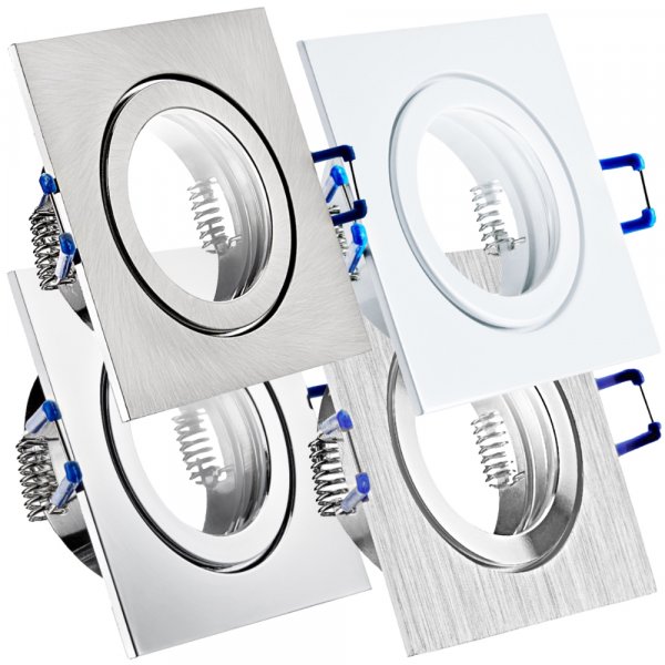 Einbauleuchte Enya GU10/MR16/Modul IP44 90x90 mm