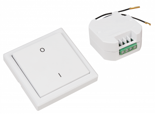 Funk-Schalter Set McPower Comfort Empfänger + Wandtaster, max. 2000W